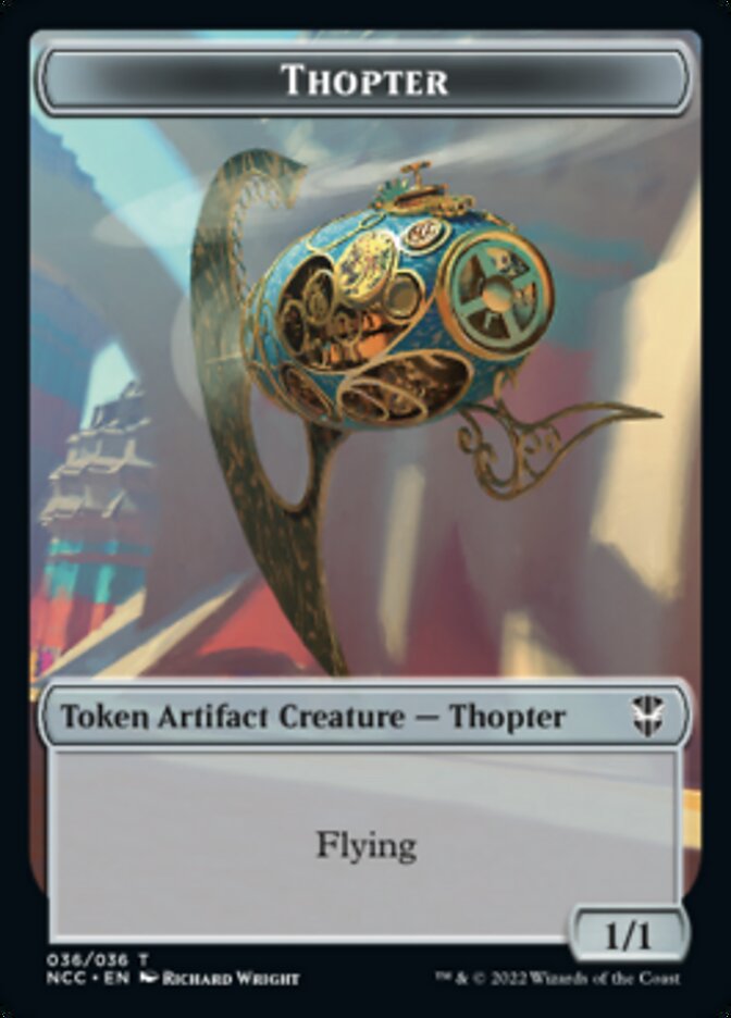 Thopter // Treasure (013) Double-sided Token [Streets of New Capenna Commander Tokens] | D20 Games