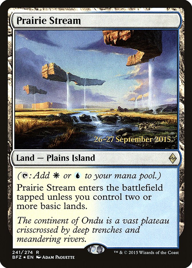 Prairie Stream  [Battle for Zendikar Prerelease Promos] | D20 Games