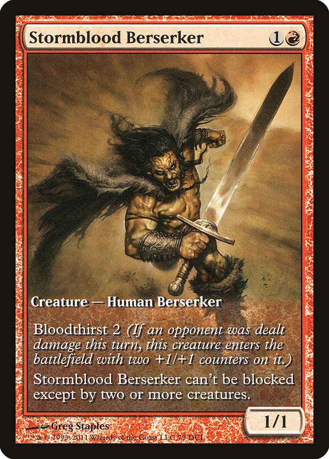 Stormblood Berserker (Extended) [Magic 2012 Promos] | D20 Games