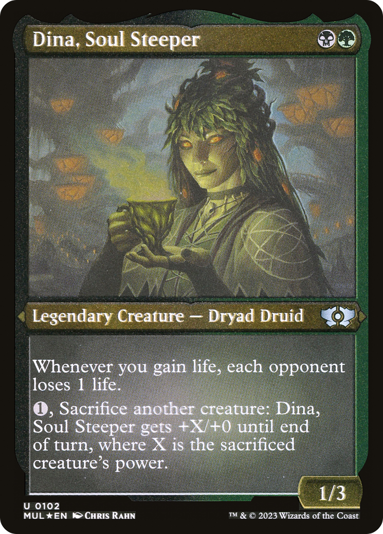 Dina, Soul Steeper (Foil Etched) [Multiverse Legends] | D20 Games