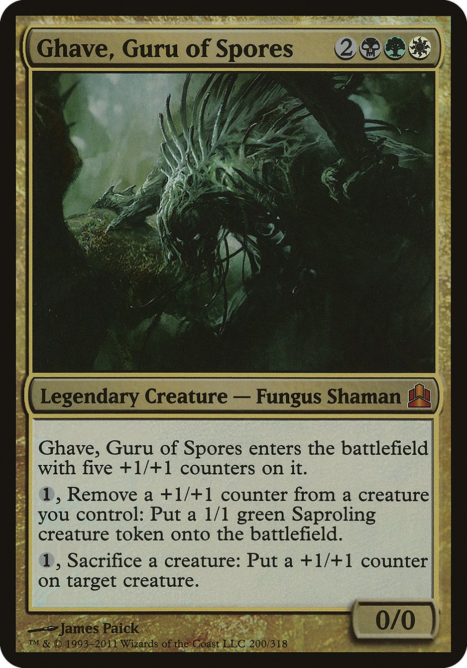 Ghave, Guru of Spores (Oversized) [Commander 2011 Oversized] | D20 Games