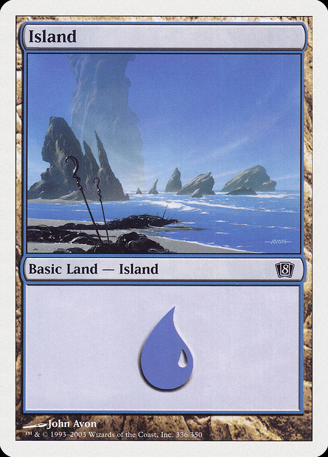Island (336) [Eighth Edition] | D20 Games