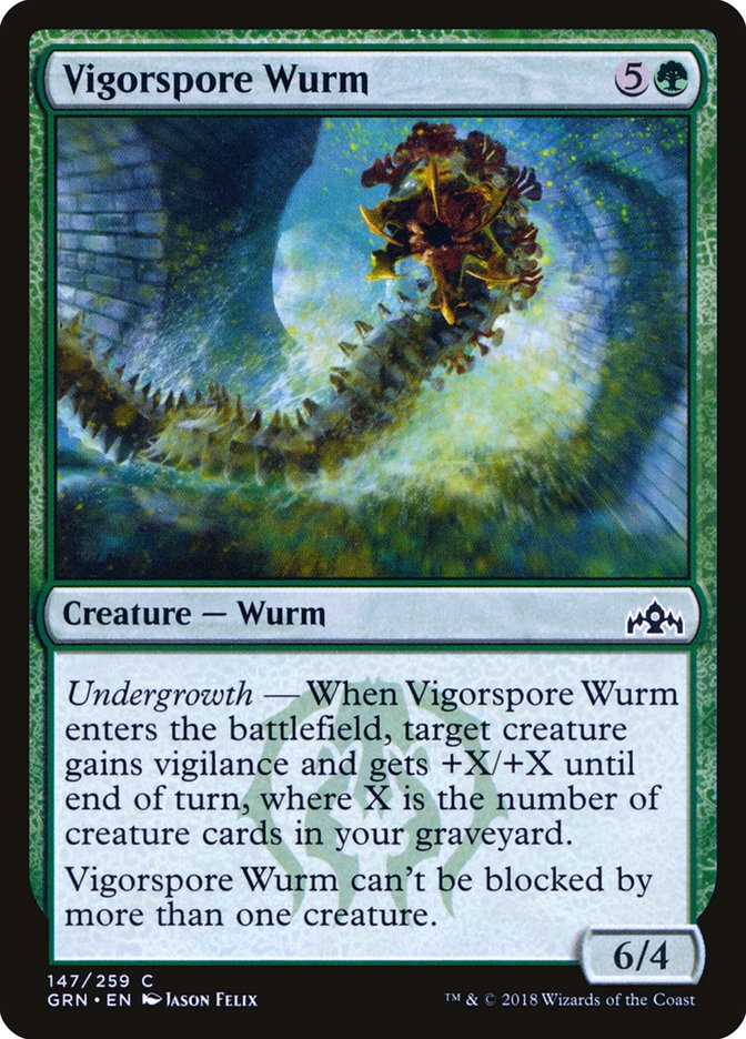 Vigorspore Wurm [Guilds of Ravnica] | D20 Games