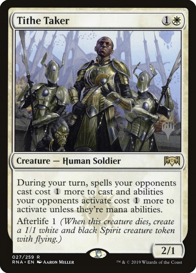 Tithe Taker (Promo Pack) [Ravnica Allegiance Promos] | D20 Games