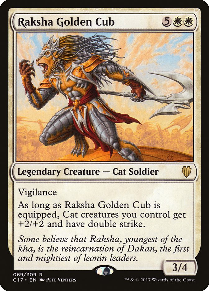 Raksha Golden Cub [Commander 2017] | D20 Games