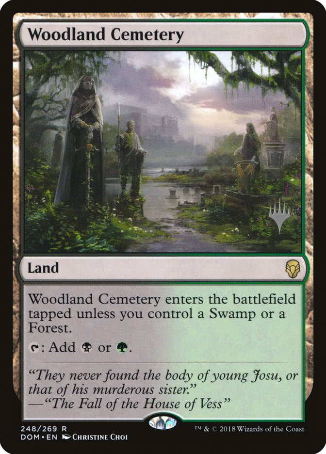 Woodland Cemetery (Promo Pack) [Dominaria Promos] | D20 Games