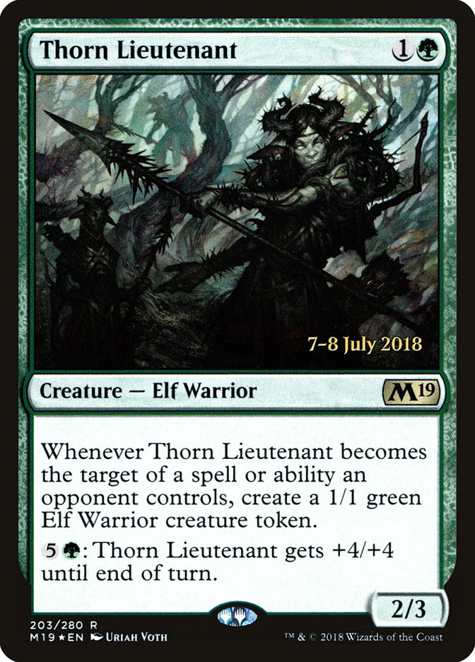 Thorn Lieutenant  [Core Set 2019 Prerelease Promos] | D20 Games