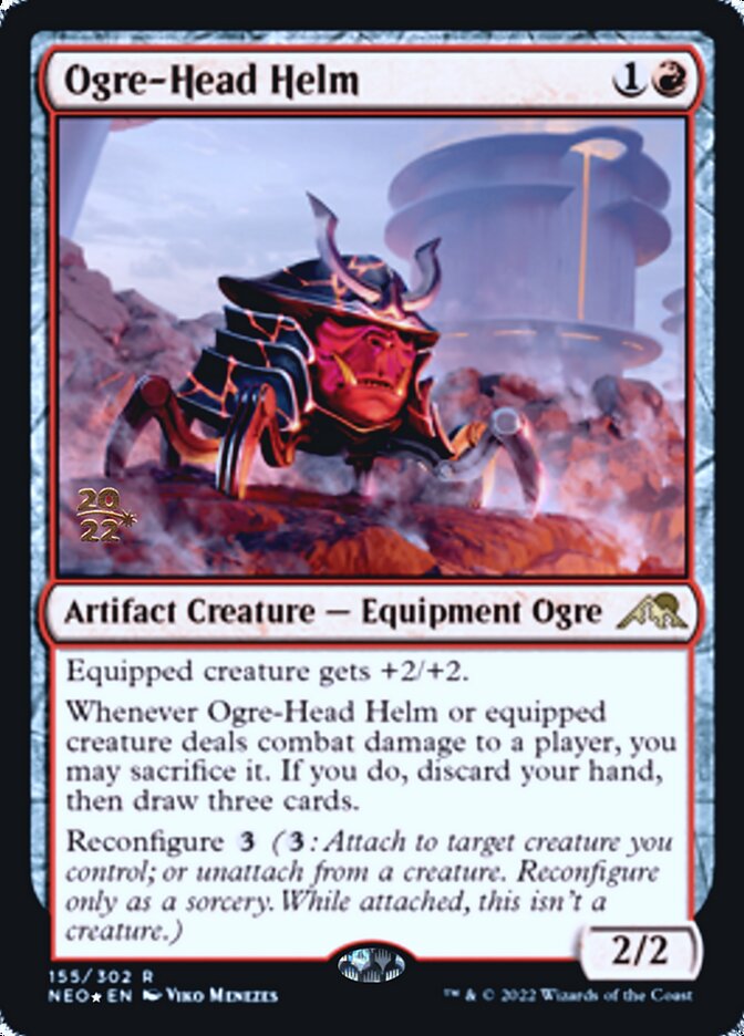 Ogre-Head Helm [Kamigawa: Neon Dynasty Prerelease Promos] | D20 Games