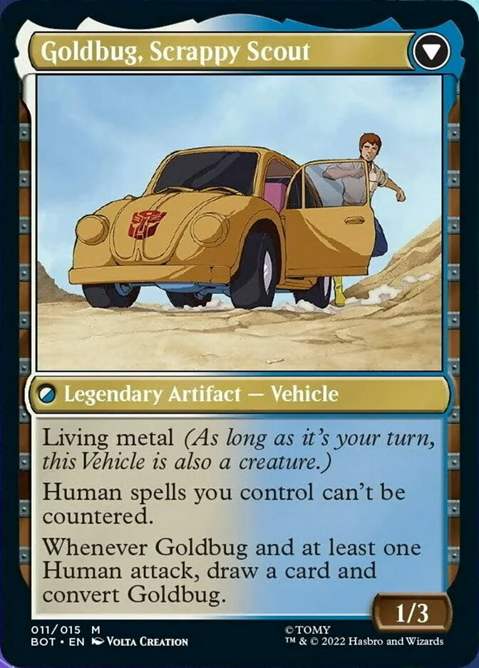 Goldbug, Humanity's Ally // Goldbug, Scrappy Scout [Universes Beyond: Transformers] | D20 Games