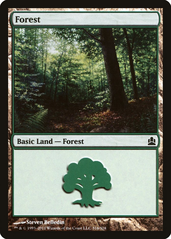 Forest (316) [Commander 2011] | D20 Games