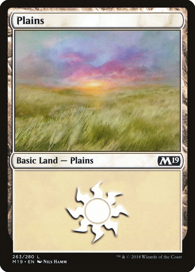 Plains (263) [Core Set 2019] | D20 Games