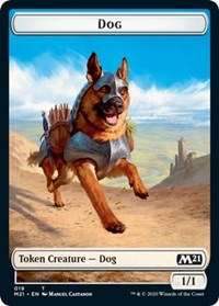 Dog // Weird Double-sided Token [Core Set 2021 Tokens] | D20 Games