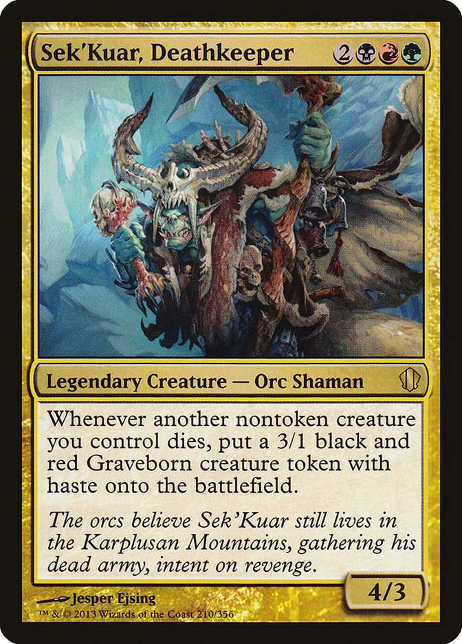 Sek'Kuar, Deathkeeper [Commander 2013] | D20 Games