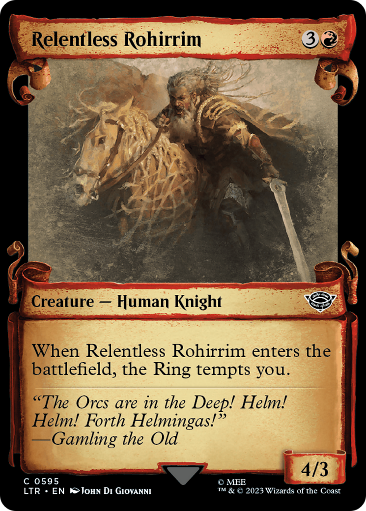 Relentless Rohirrim [The Lord of the Rings: Tales of Middle-Earth Showcase Scrolls] | D20 Games