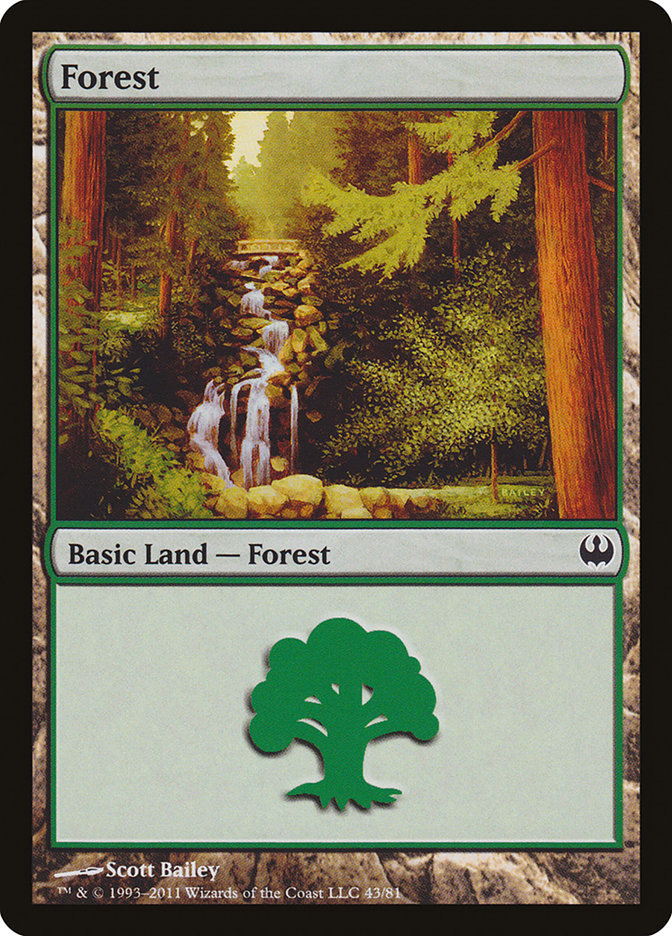Forest (43) [Duel Decks: Knights vs. Dragons] | D20 Games