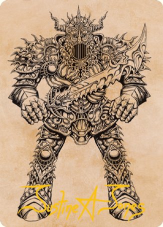 Iron Golem (Showcase) Art Card (Gold-Stamped Signature) [Dungeons & Dragons: Adventures in the Forgotten Realms Art Series] | D20 Games