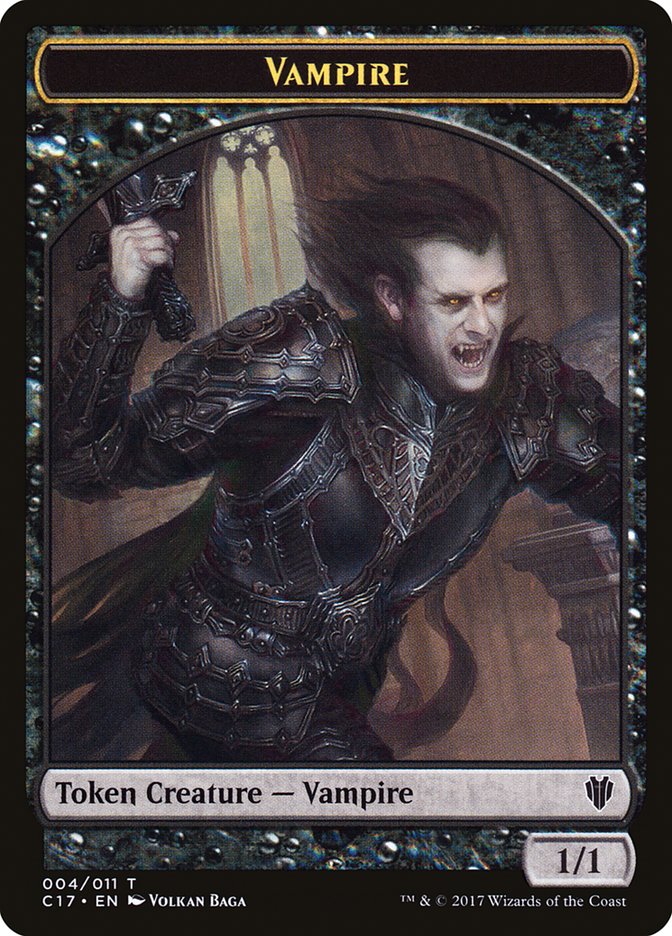 Vampire // Zombie Double-sided Token [Commander 2017 Tokens] | D20 Games