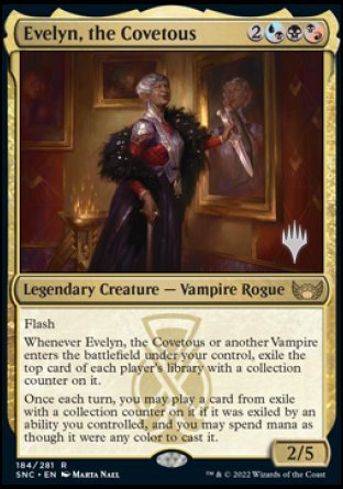 Evelyn, the Covetous (Promo Pack) [Streets of New Capenna Promos] | D20 Games