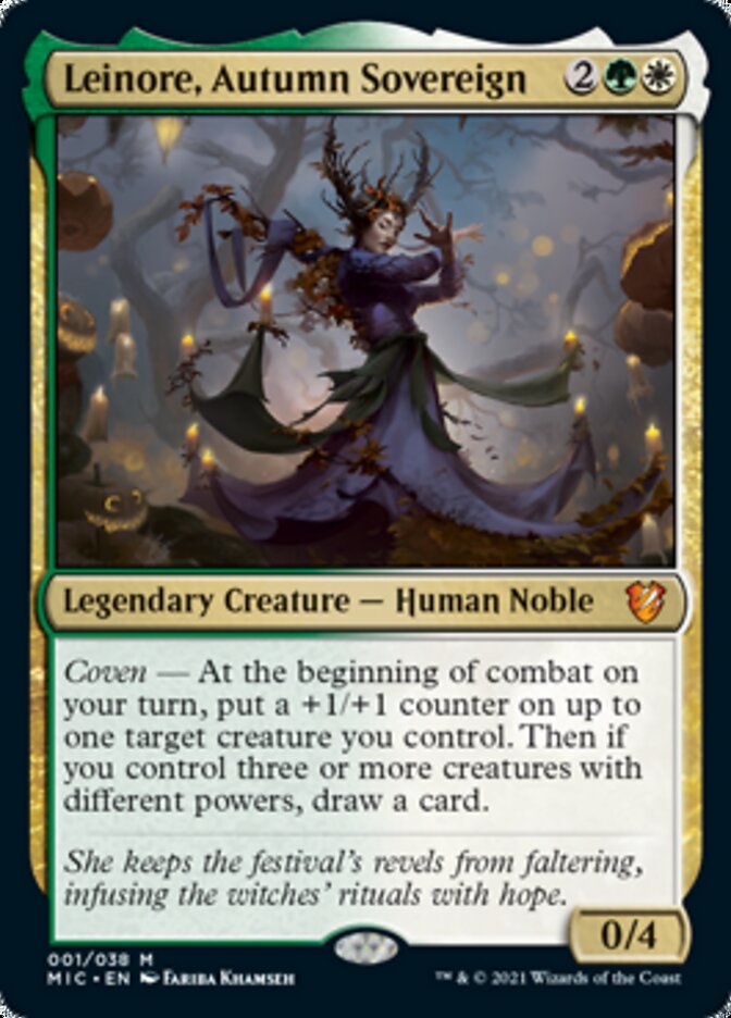 Leinore, Autumn Sovereign (Display Commander) [Innistrad: Midnight Hunt Commander] | D20 Games