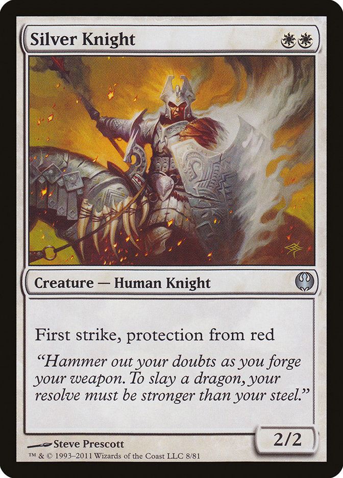 Silver Knight [Duel Decks: Knights vs. Dragons] | D20 Games