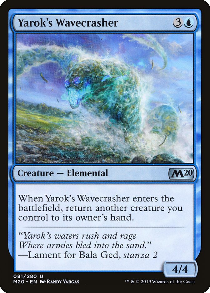 Yarok's Wavecrasher [Core Set 2020] | D20 Games