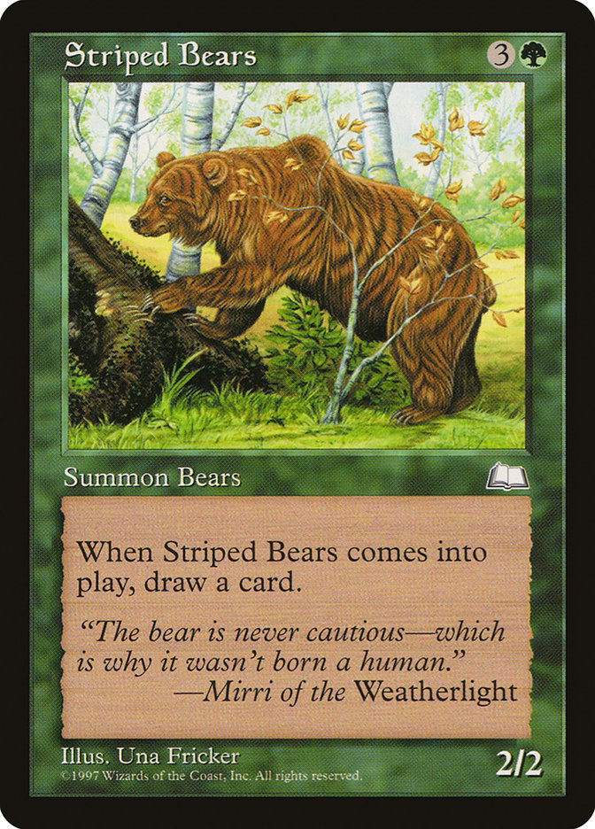 Striped Bears [Weatherlight] | D20 Games