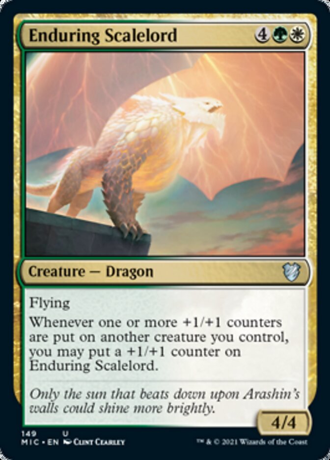 Enduring Scalelord [Innistrad: Midnight Hunt Commander] | D20 Games