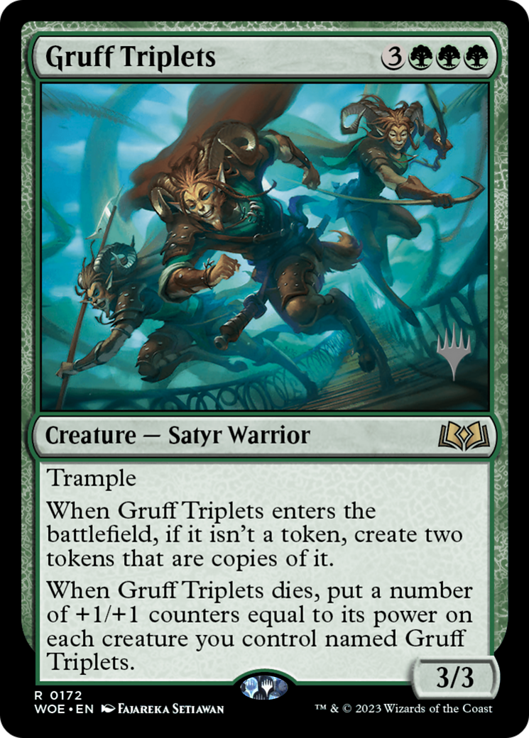 Gruff Triplets (Promo Pack) [Wilds of Eldraine Promos] | D20 Games