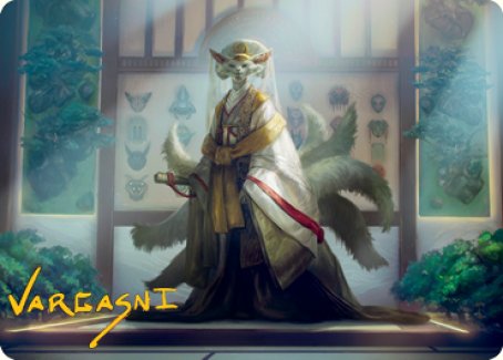 Light-Paws, Emperor's Voice Art Card (Gold-Stamped Signature) [Kamigawa: Neon Dynasty Art Series] | D20 Games