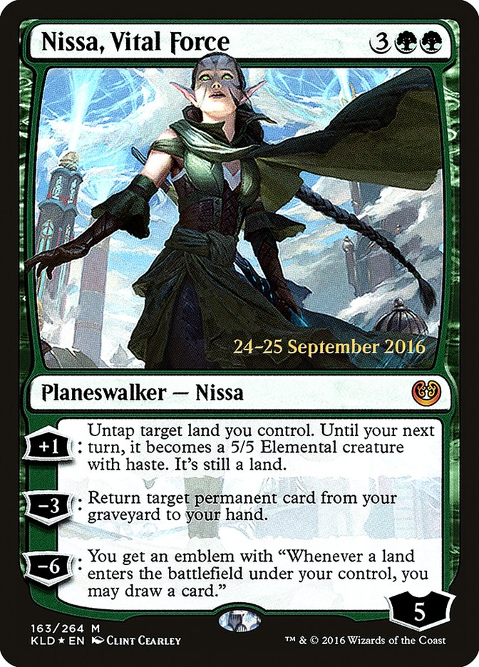 Nissa, Vital Force  [Kaladesh Prerelease Promos] | D20 Games