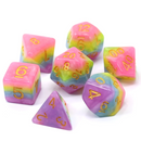 Princess Unicorn Bubblegum RPG Dice Set