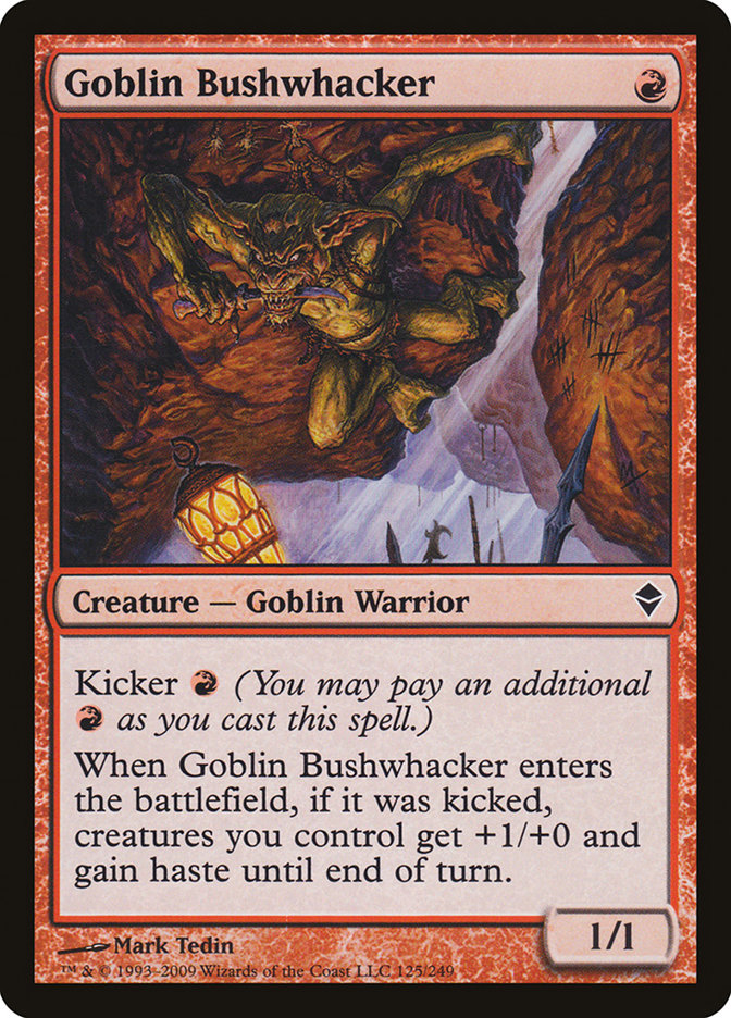 Goblin Bushwhacker [Zendikar] | D20 Games