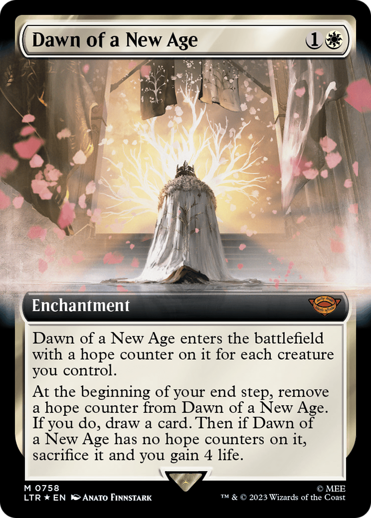 Dawn of a New Age (Extended Art) (Surge Foil) [The Lord of the Rings: Tales of Middle-Earth] | D20 Games