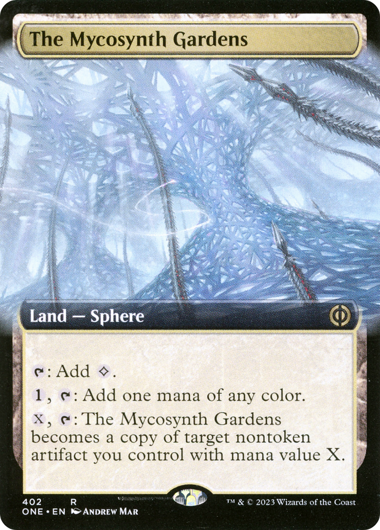 The Mycosynth Gardens (Extended Art) [Phyrexia: All Will Be One] | D20 Games