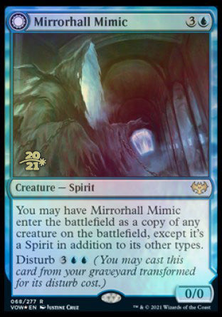 Mirrorhall Mimic // Ghastly Mimicry [Innistrad: Crimson Vow Prerelease Promos] | D20 Games