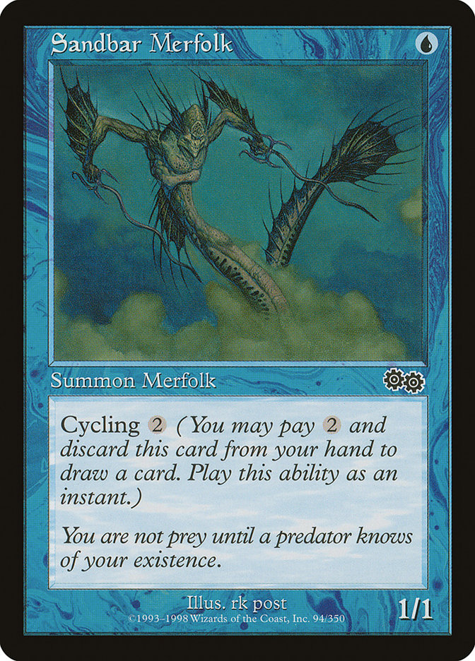 Sandbar Merfolk [Urza's Saga] | D20 Games