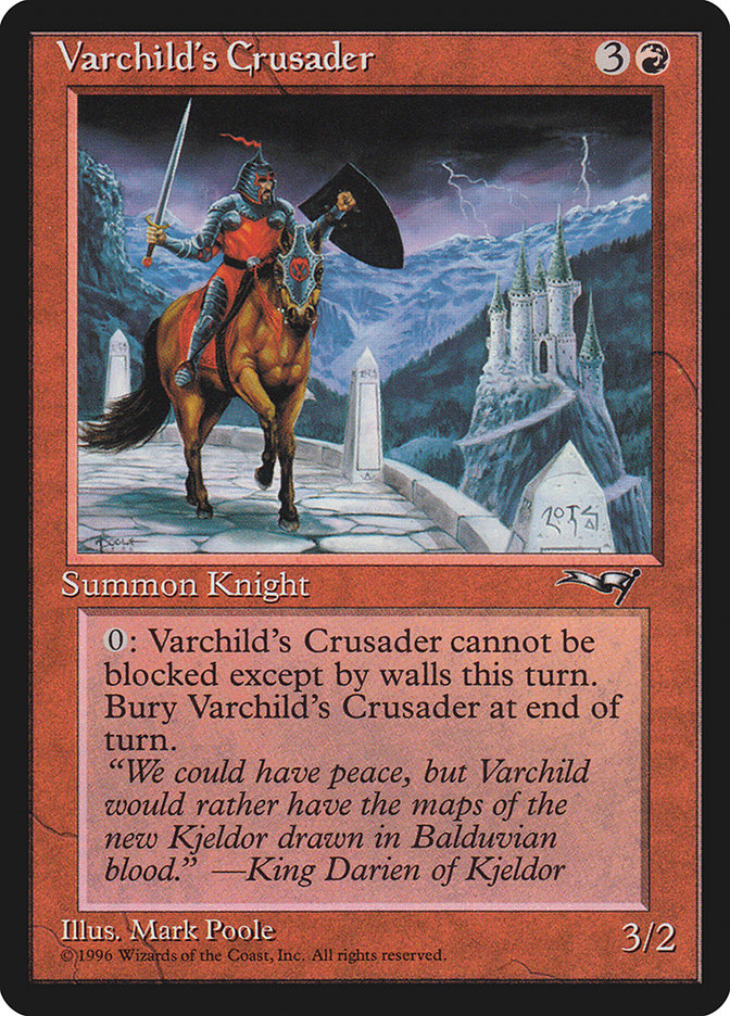 Varchild's Crusader (Brown Horse) [Alliances] | D20 Games