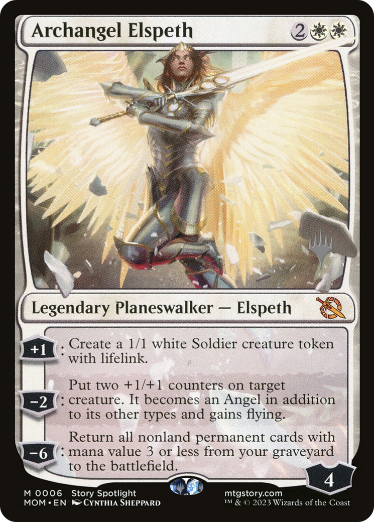 Archangel Elspeth (Promo Pack) [March of the Machine Promos] | D20 Games