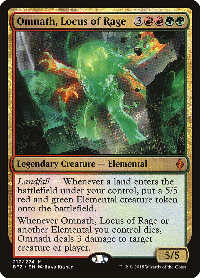 Omnath, Locus of Rage [Battle for Zendikar] | D20 Games