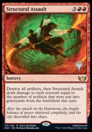 Structural Assault (Promo Pack) [Streets of New Capenna Promos] | D20 Games