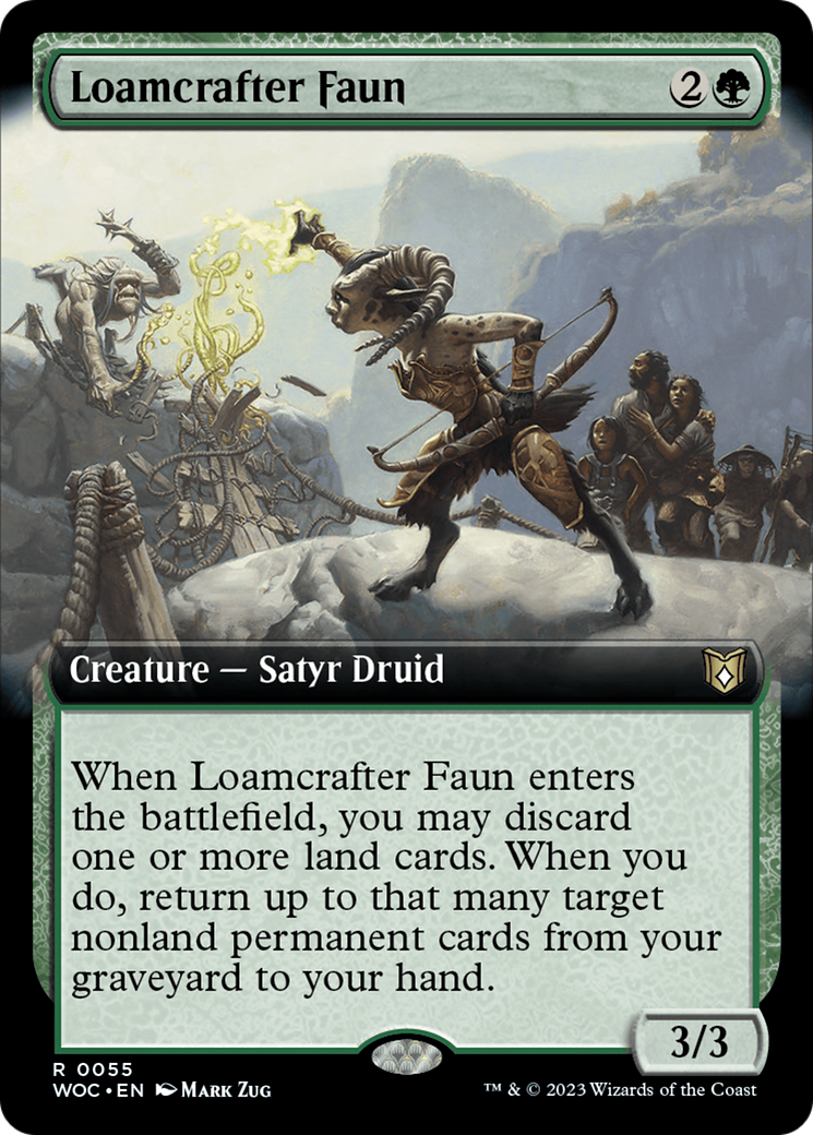 Loamcrafter Faun (Extended Art) [Wilds of Eldraine Commander] | D20 Games