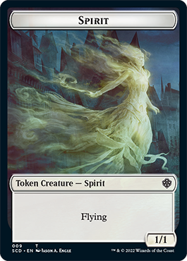 Bird // Spirit Double-Sided Token [Starter Commander Decks] | D20 Games