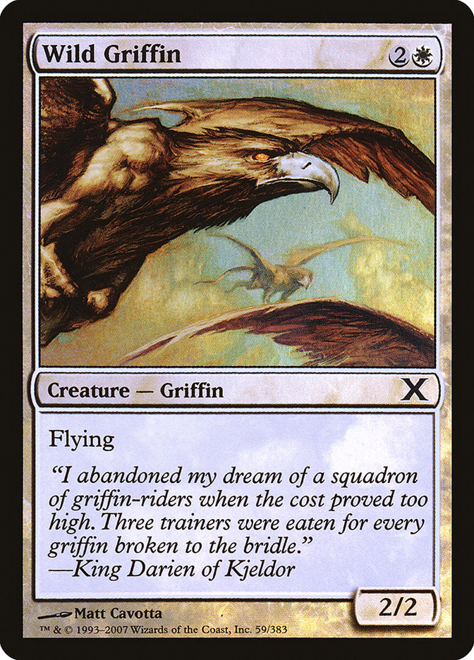 Wild Griffin (Premium Foil) [Tenth Edition] | D20 Games