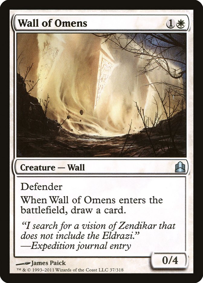 Wall of Omens [Commander 2011] | D20 Games