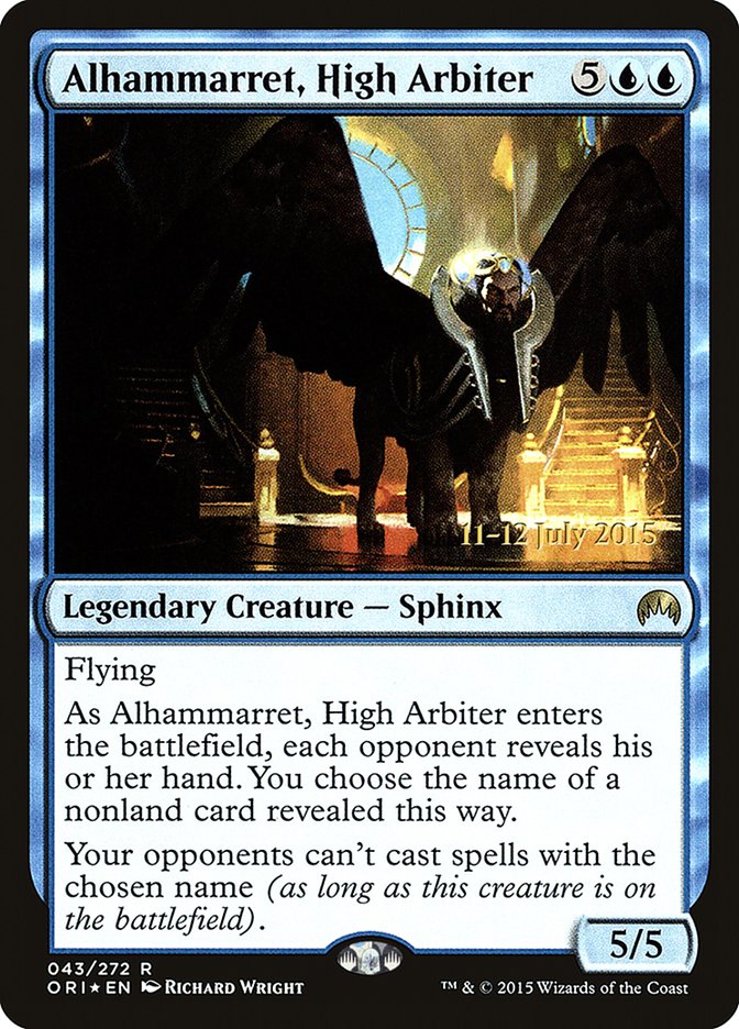 Alhammarret, High Arbiter [Magic Origins Prerelease Promos] | D20 Games