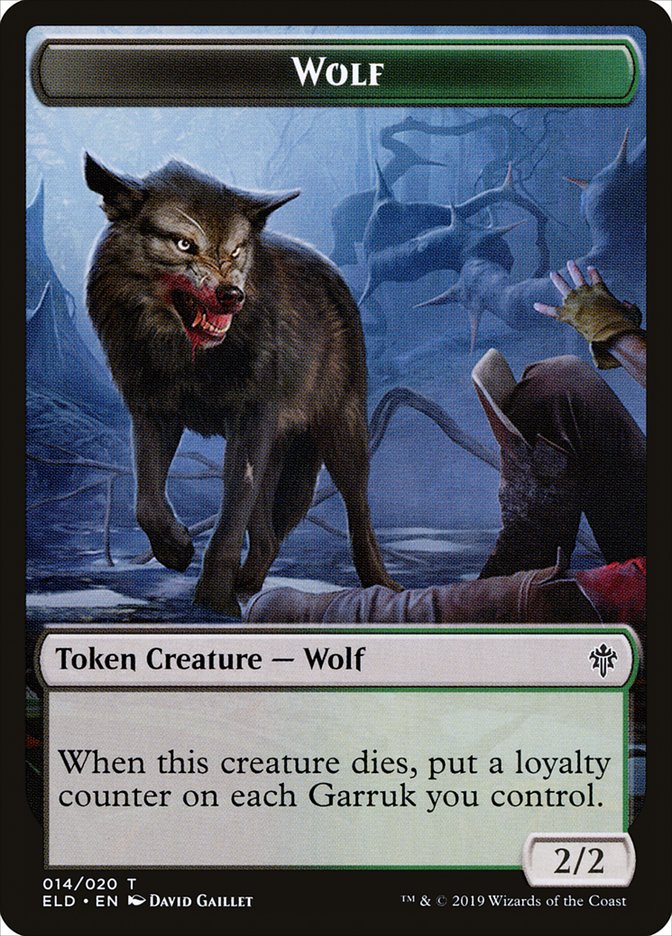 Wolf [Throne of Eldraine Tokens] | D20 Games