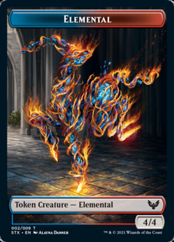 Elemental // Treasure Token [Strixhaven: School of Mages Tokens] | D20 Games