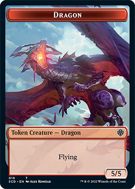 Dragon // Dragon Double-Sided Token [Starter Commander Decks] | D20 Games