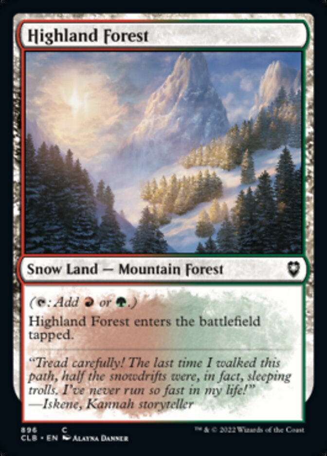 Highland Forest [Commander Legends: Battle for Baldur's Gate] | D20 Games