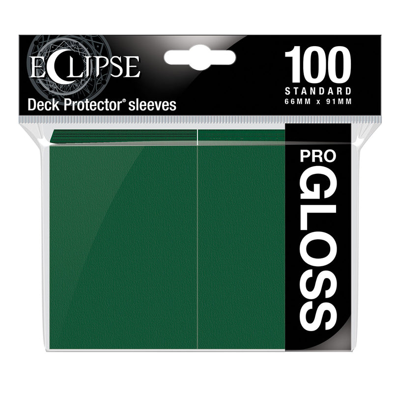 Eclipse Pro Gloss Deck Protector Sleeves: Green | D20 Games